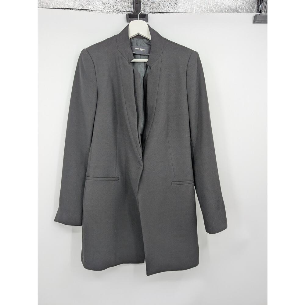 Zara Basic Collection One Button Blazer Black Wom… - image 1